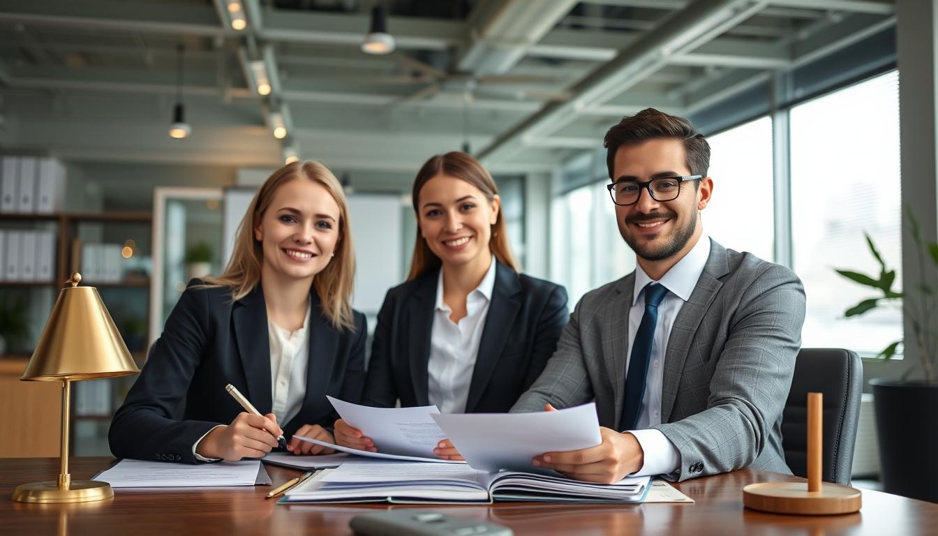 Business agreement signing